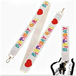 NEW SOPHIA COLLECTION girl's birthday beaded bag strap in multi